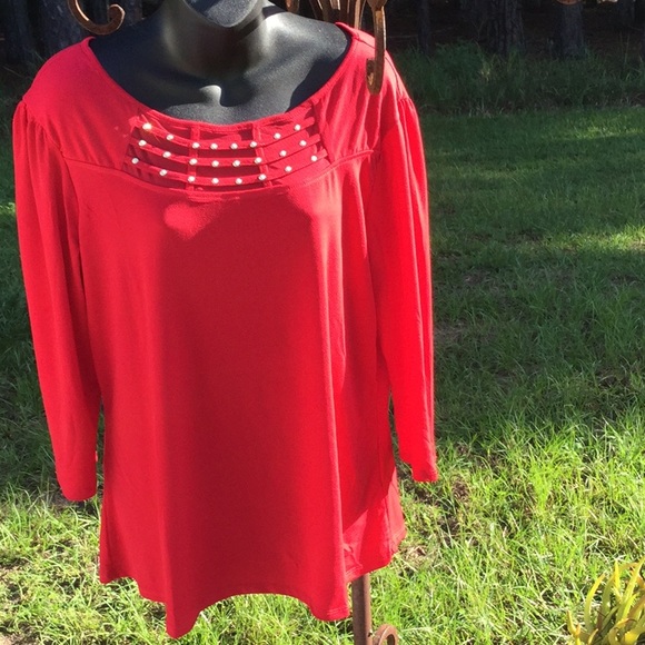 🌹NWT NY Collection Size 1XLarge Awesome Brand New Top Wardrobe Closet Must 🌹 - Picture 4 of 11